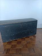 Koffer in houten kist met opbergruimte, vintage militair kos, Ophalen of Verzenden, Gebruikt