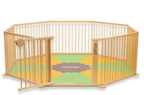 Speelmat voor grondbox Strolch 1 + 7 - Kleur groen oranje, Kinderen en Baby's, Babyparken, Nieuw, Ophalen of Verzenden