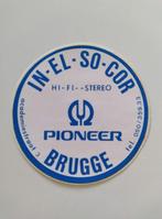 Autocollant vintage - In-El-So-Cor Pioneer Bruges - Bel état, Collections, Comme neuf, Enlèvement ou Envoi, Magasin ou Supermarché