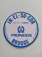 Autocollant vintage - In-El-So-Cor Pioneer Bruges - Bel état, Comme neuf, Enlèvement ou Envoi, Magasin ou Supermarché