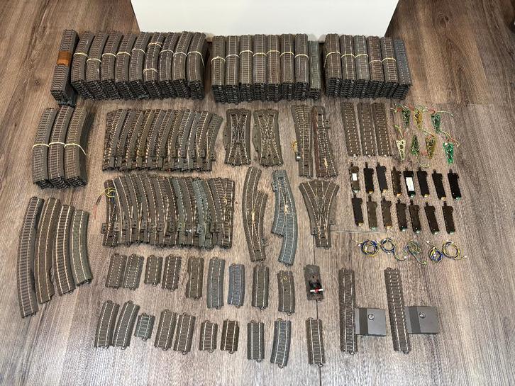 Märklin H0 — Set van 312 rails rail C (keuze B), Hobby en Vrije tijd, Modeltreinen | H0, Gebruikt, Rails, Wisselstroom, Märklin