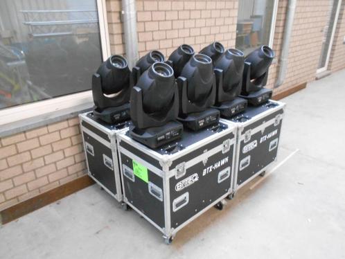 8x Briteq BTX-Hawk met flightcases, Muziek en Instrumenten, Licht en Laser, Gebruikt, Licht, Kleur, Stroboscoopeffect, Ophalen of Verzenden