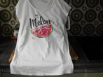 t-shirt wit "frizzie" melon 170, Enfants & Bébés, Vêtements enfant | Taille 170, Enlèvement ou Envoi, Chemise ou À manches longues