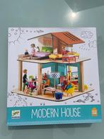 Djeco Modern House speelhuis incl. Inrichting alle kamers, Kinderen en Baby's, Zo goed als nieuw, Ophalen, Ontdekken