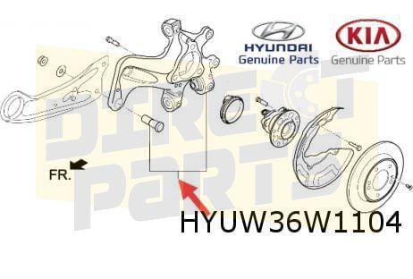Hyundai Ioniq / Kia Niro (6/16-8/22) fuseestuk Rechts achter, Auto-onderdelen, Ophanging en Onderstel, Hyundai, Kia, Nieuw, Ophalen of Verzenden