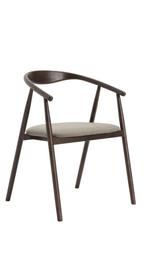 6 stoelen eik massief notenbruin, Huis en Inrichting, Ophalen, Japandi, Bruin, Nieuw