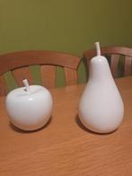 Witte appel en peer decoratie, Ophalen of Verzenden, Zo goed als nieuw