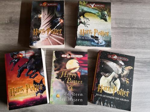 Harry Potter softcover boeken uit te zoeken - deel 1,3,5,6,7, Boeken, Film, Tv en Media, Ophalen
