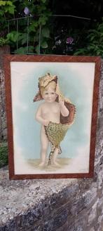 Circa Mother's Boys Victoriaanse chromolithografie, Antiek en Kunst, Kunst | Etsen en Gravures, Ophalen of Verzenden