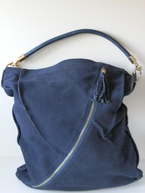 Pascal Morabito damestas. Leer., Bijoux, Sacs & Beauté, Sacs | Sacs Femme, Comme neuf, Sac à bandoulière, Bleu, Enlèvement ou Envoi