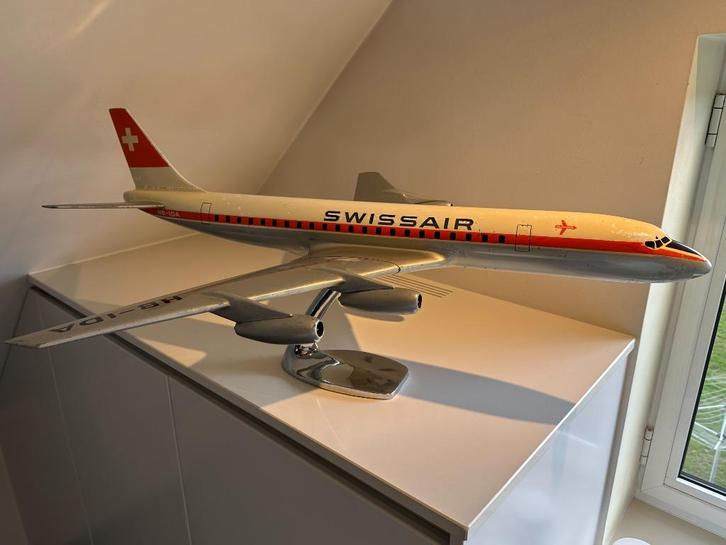 RAISE-UP Douglas DC-8 SWISSAIR 1960 schaalmodel 1/50 SABENA, Verzamelen, Luchtvaart en Vliegtuigspotten, Gebruikt, Schaalmodel