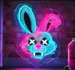LED lamp neon stijl Evil Bunny (30x40cm), Verzamelen, Merken en Reclamevoorwerpen, Ophalen of Verzenden, Nieuw