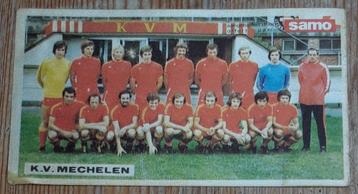 Vintage sticker K.V. Mechelen Samo Chips 70s voetbal