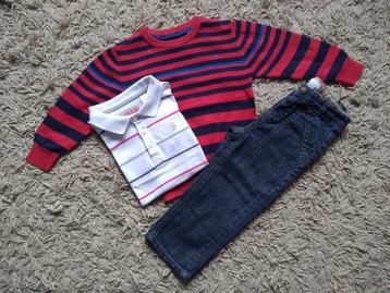 ★ M86 - Set Trui + Polo + broek Okaïdi