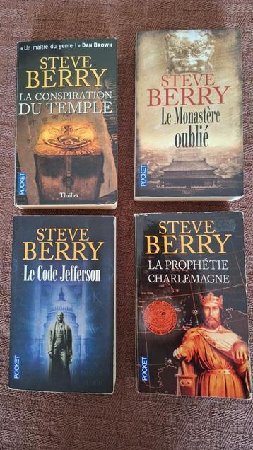 Lot de 4 livres de Steve Berry beschikbaar voor biedingen