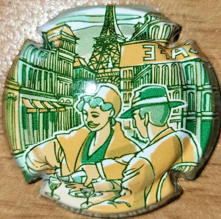 Capsule Cava d'Espagne JAUME SERRA vert & ocre nr.123419, Collections, Vins, Neuf, Autres types, Espagne, Enlèvement ou Envoi