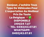 J’achète tous type de véhicule, Autos, Particulier, Achat, 4x4, Cabriolet