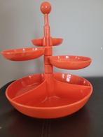 Vintage oranje aperitiefgerecht uit de jaren 70, Ophalen of Verzenden, Huis en Inrichting