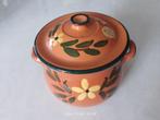 Italiaanse stenen pot, handgemaakt, 15 cm diameter, gestempe, Ophalen of Verzenden