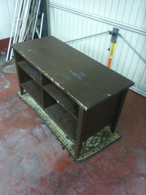 Salon - TV Tafel Hout 110x48x60cm AFHALING LEES BESCHRIJVING, Huis en Inrichting, Tafels | Salontafels, Gebruikt, 50 tot 75 cm
