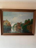 Schilderij, landschap met kader, Antiek en Kunst, Kunst | Schilderijen | Klassiek, Ophalen