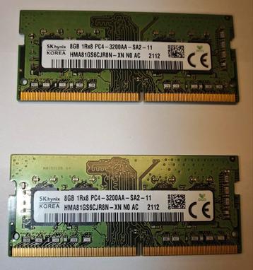 Sk Hynix 16GB DDR4 SODIMM beschikbaar voor biedingen