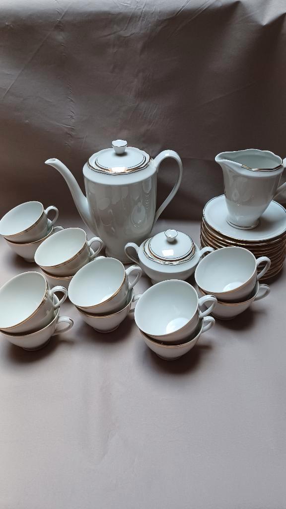 Pools Koffieservies / 12 pers., Antiek en Kunst, Antiek | Servies compleet, Ophalen