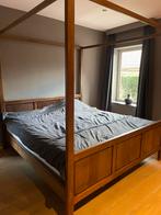 Massief Eiken hemelbed 180/200, Huis en Inrichting, Slaapkamer | Complete slaapkamers, Ophalen, Gebruikt, Tweepersoons