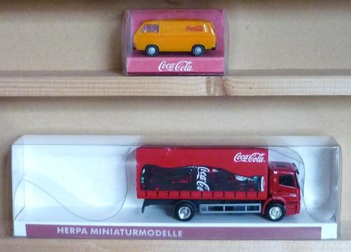 Coca-Cola voertuigen  1:87  HO  Vaste prijs, Hobby en Vrije tijd, Modeltreinen | H0, Zo goed als nieuw, Overige typen, Overige merken