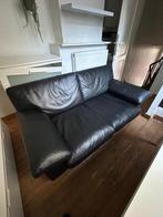 Elegante leren tweezitszetel, Huis en Inrichting, Ophalen, Zo goed als nieuw