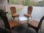 Tuin-Terrasset in rotan, Tuin en Terras, Ophalen, Zo goed als nieuw, Rotan
