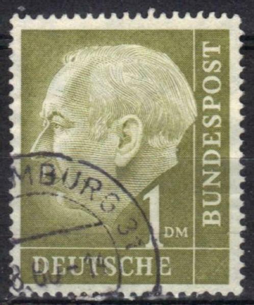 Duitsland Bundespost 1953-1954 - Yvert 72 - Heuss (ST), Timbres & Monnaies, Timbres | Europe | Allemagne, Affranchi, Envoi
