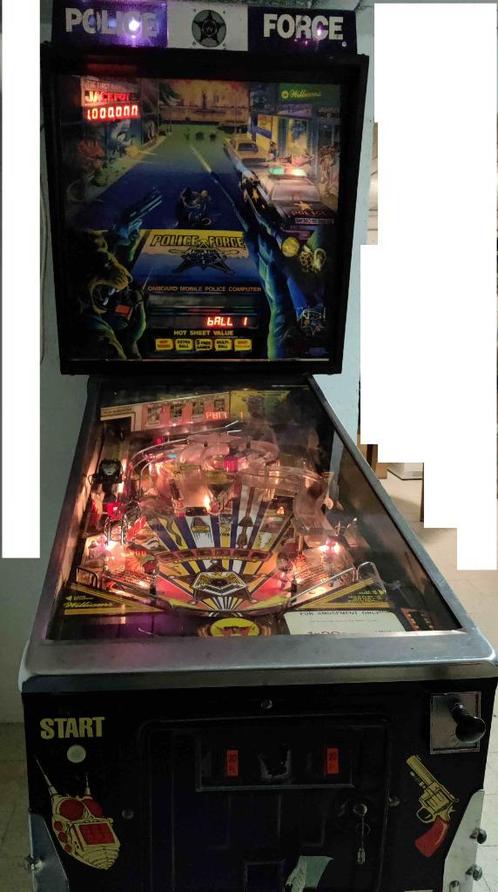 Flipper Williams Police Force, Verzamelen, Automaten | Flipperkasten, Gebruikt, Flipperkast, Williams, Ophalen