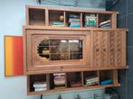 Eiken kast met twee boekenkasten, Ophalen, Gebruikt