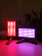 Weeylite RB9 RGBW Portable LED Light - SET 2 st, Ophalen of Verzenden, Zo goed als nieuw, Lamp of Flitsset