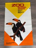 Poster Zoo Antwerpen Toekan 1968, Ophalen of Verzenden