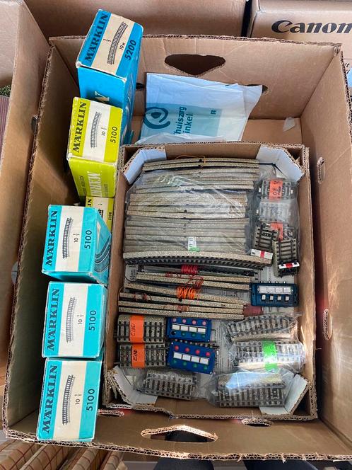 285 Märklin sporen te koop (veel NOS) + 20 wissels, Hobby en Vrije tijd, Modeltreinen | H0, Zo goed als nieuw, Rails, Gelijkstroom of Wisselstroom