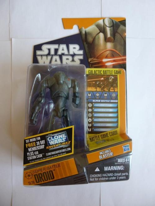 STARWARS SAGA LEGENDS SL28"SUPER BATTLE DROID"UIT 2011, Verzamelen, Star Wars, Zo goed als nieuw, Actiefiguurtje, Ophalen of Verzenden