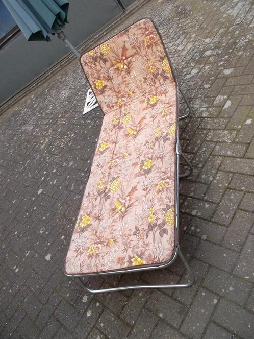 zomerligbed,,,, Tuin en Terras, Ligbedden, Zo goed als nieuw, Metaal, Inklapbaar, Verstelbaar, Ophalen