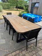 Tuintafel groot - zeer robust!, Tuin en Terras, Tuintafels, Ophalen, Zo goed als nieuw, Rechthoekig, Hout
