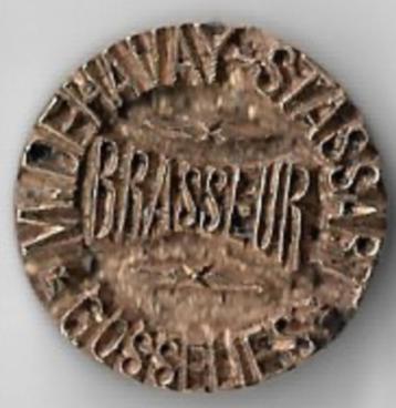 Unieke oude stempel BRASSEUR M. DEHAVAY-STASSART *GOSSELIES* beschikbaar voor biedingen