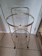 Mooie vintage trolley, Ophalen of Verzenden, Zo goed als nieuw, Glas