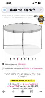 Table basse ronde de salon, Maison & Meubles, Enlèvement ou Envoi, Utilisé, Métal