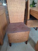 6 kwalitatieve stoelen in riet., Huis en Inrichting, Ophalen, Gebruikt