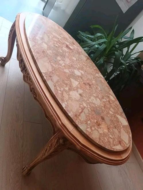 marmeren salontafel, Huis en Inrichting, Tafels | Salontafels, Zo goed als nieuw, Minder dan 50 cm, 50 tot 100 cm, 100 tot 150 cm