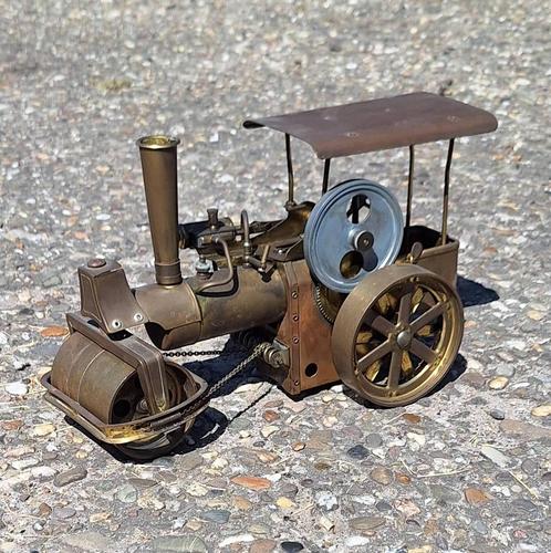 Miniatuur stoommachine, de Wilesco D366 stoomwals., Verzamelen, Speelgoed, Gebruikt, Ophalen of Verzenden