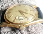Vergulde Breitling polshorloge, Ophalen, Leer, Breitling, Polshorloge