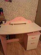 Bureau fille bon état 15E, Maison & Meubles, Rose a strass, Une personne, Utilisé, Enlèvement ou Envoi