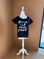 T-Shirt met print -maat S, Ophalen of Verzenden, Zo goed als nieuw, Maat 36 (S), Zwart