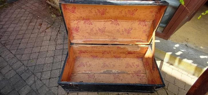 Coffre ancien à rénover, Maison & Meubles, Accessoires pour la Maison | Coffres, Utilisé, Moins de 50 cm, Moins de 50 cm, 50 à 100 cm